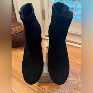 Classic Jessica Simpson black suede leather booties size 91/2M